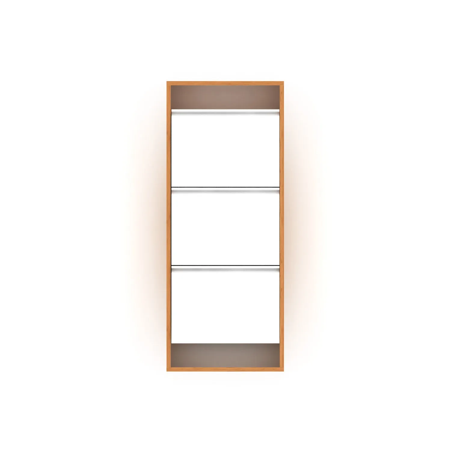 3 Tier Wood Shoe Rack Organizer with 20 x 6 x 49 Dimensions for Neat Storage