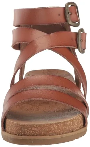 Blowfish Malibu Women's Fandie Gladiator Sandal, Sand Pixie Leopard/Black Dyecut, 6M